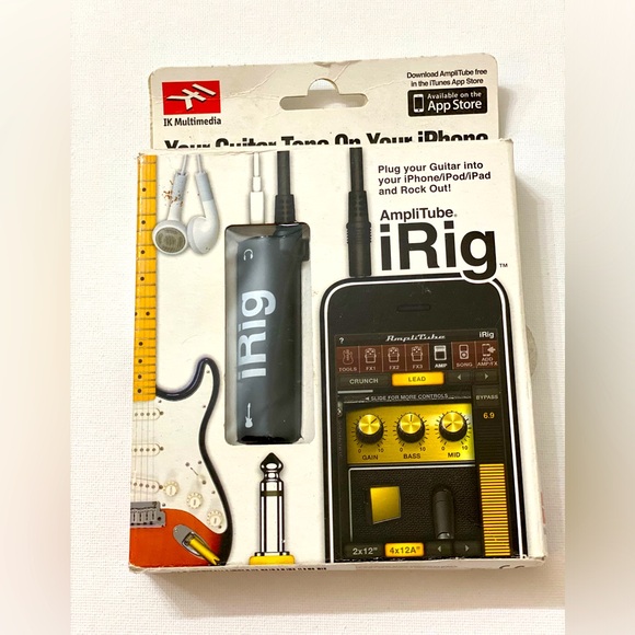 IK Multimedia AmpliTube iRig Guitar Interface Adapter for iPhone iPad iPod-NEW. - Picture 1 of 3